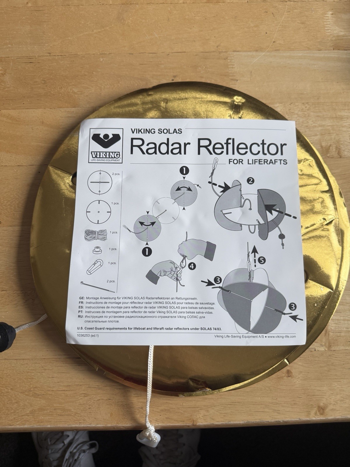 Radar Reflector for Liferafts
